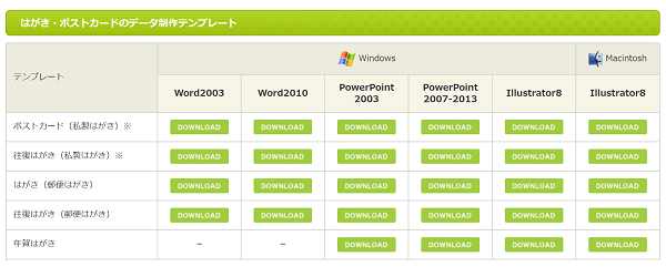 はがき印刷に便利なテンプレート5選 Word Excel 無料版など