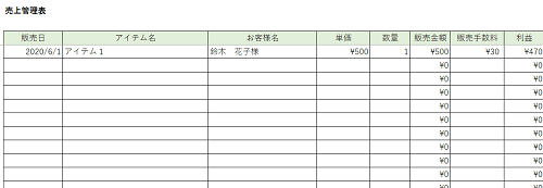 ハンドメイド作家の帳簿の付け方 見本やテンプレート 無料アプリ