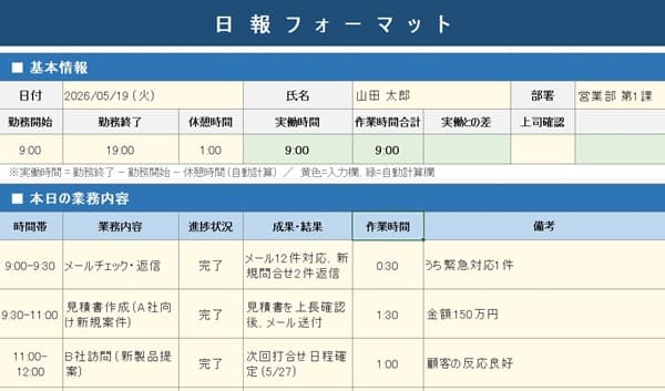 daily-report-template daily-report-template